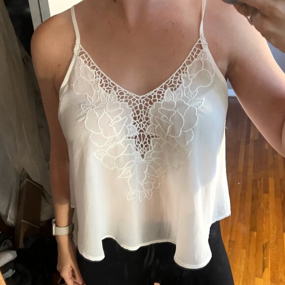 Brandy Melville white sheer top - Picture 3 of 4